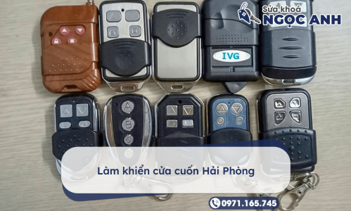 Làm khiển cửa cuốn Hải Phòng