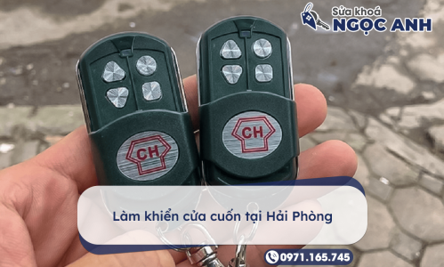 Làm khiển cửa cuốn tại Hải Phòng